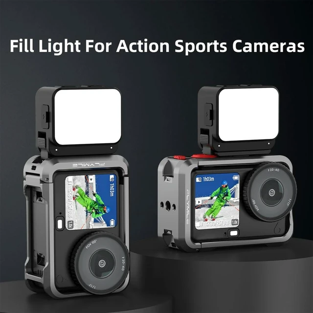 Alt view image 5 of 6 - LED Action Camera Video Light Selfie Lighting for Osmo Nano Action 6 Camera Cage Accessories