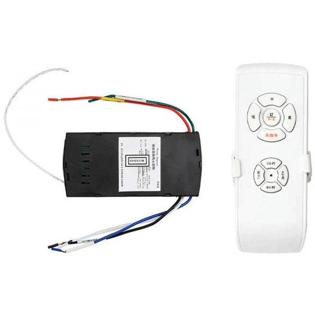 Alt view image 11 of 12 - 220-240V Fan Light Switch Ceiling Fan Light Adjustable Fan Speed Controller Fan Light Remote Control Timer Switch