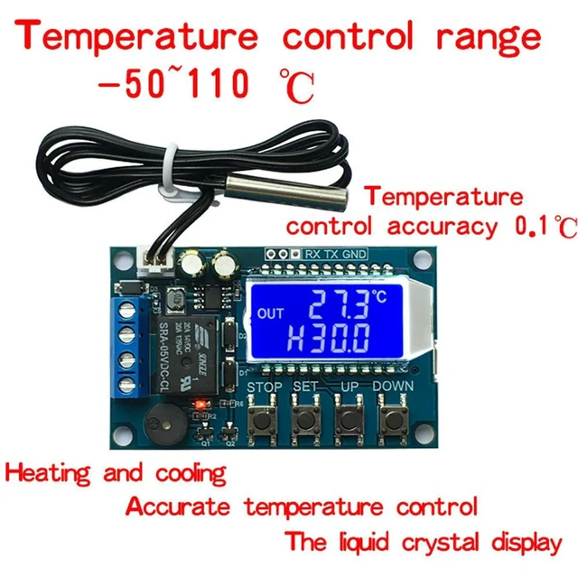 Alt view image 4 of 6 - XY-T01 Digital High Precision Thermostat Heating Refrigeration Digital Temperature Control Switch Temperature Controller Module