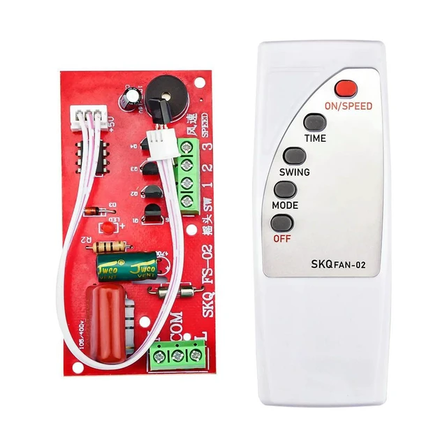 Alt view image 10 of 12 - Universal Fan Remote Control Modification Board Mini Fan Circuit Control Board Electric Fan Motherboard with Remote Control