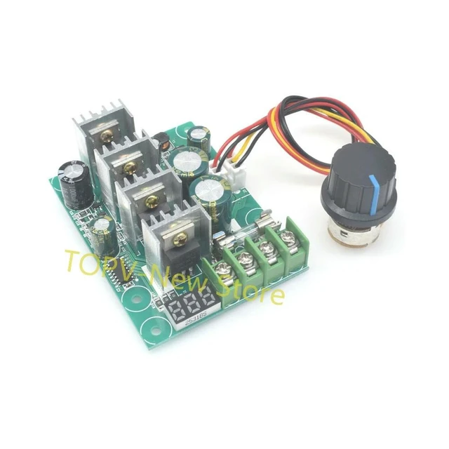Alt view image 4 of 6 - DC 6-60V 30A Adjustable LED Digital Motor Speed Regulator 0~100% PWM DC Motor Speed Controller Motor Speed Control Governer