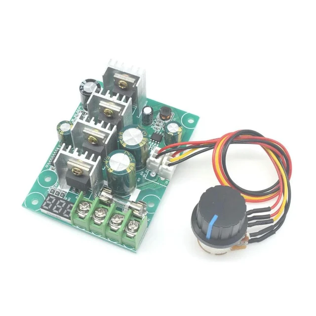 Alt view image 6 of 6 - DC 6-60V 30A Adjustable LED Digital Motor Speed Regulator 0~100% PWM DC Motor Speed Controller Motor Speed Control Governer