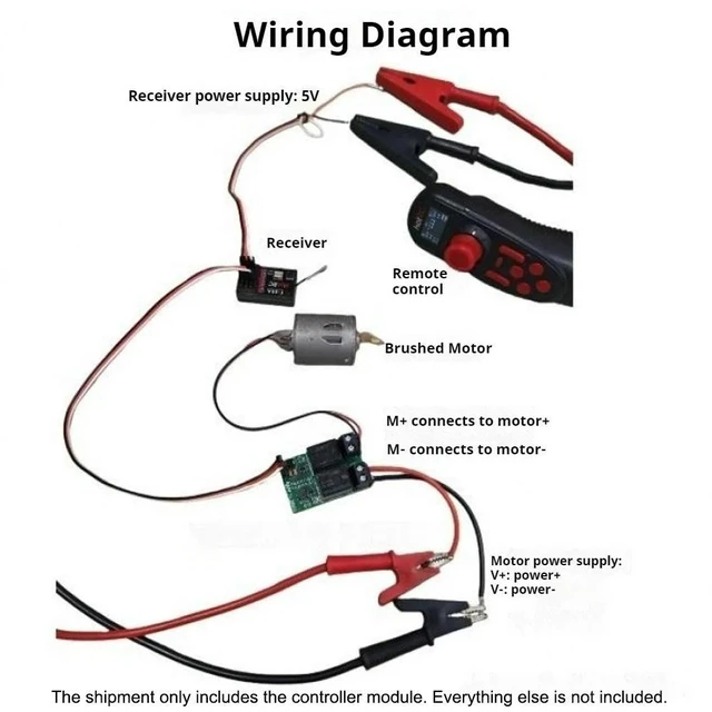 Alt view image 7 of 12 - RC Model Brushed Motor Forward Reverse Relay Controller Module 4-9V 50Hz PWM 1000-2000us Signal Remote Motor Controller