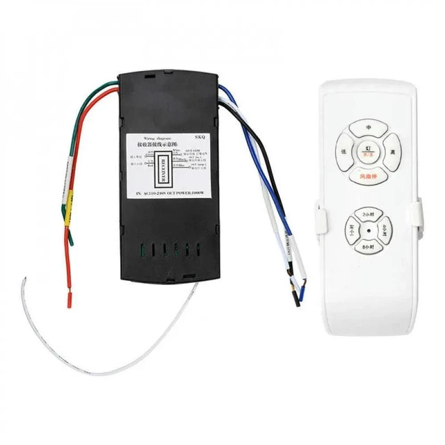 Alt view image 11 of 12 - Fan Light Remote Control Timer Switch 220-240V Fan Light Switch Ceiling Adjustable Fan Speed Controller