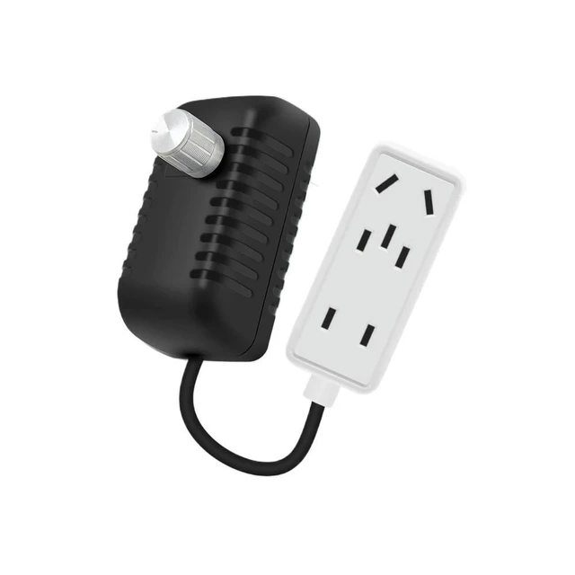 Alt view image 12 of 12 - 680W Fan Speed Regulator AC220-250V Fan Speed Controller 3A Stepless Speed Governor with 7 Hole Socket for Fan Incandescent Lamp