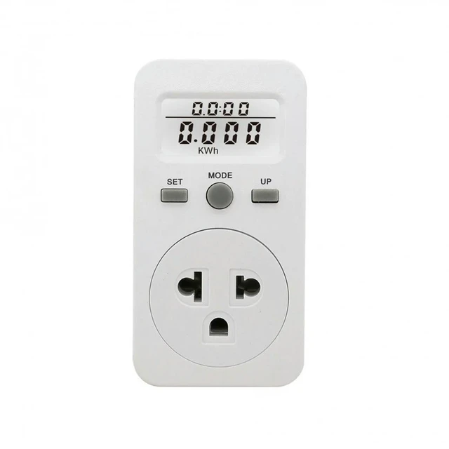 Alt view image 9 of 12 - Power Meter Socket Energy Monitor Billing Socket 120/220V 50/60Hz 1800W/2200W Max Load Electric Power Consumption Analyzer