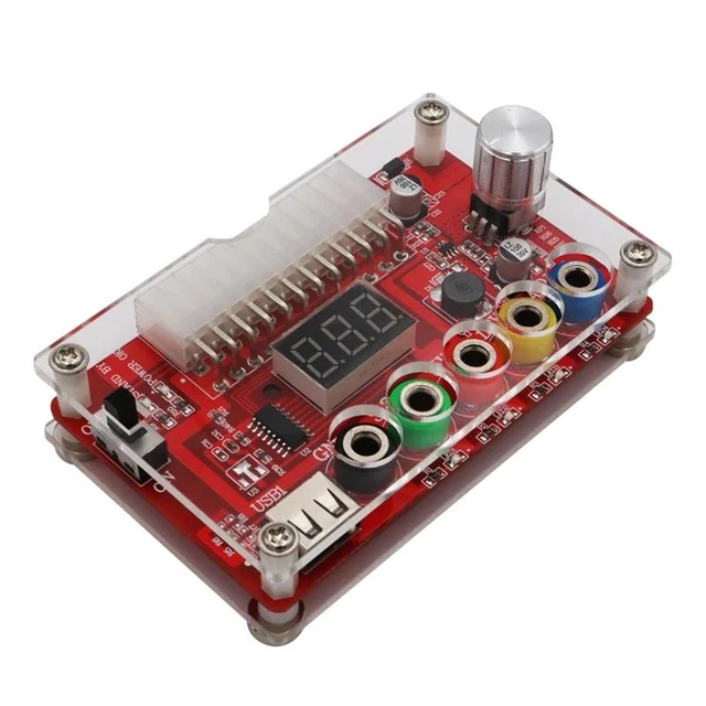 Alt view image 2 of 2 - 24 Pin Regulator Adapter Desktop Computer PC Transfer Board Power Supply Circuit Outlet Module