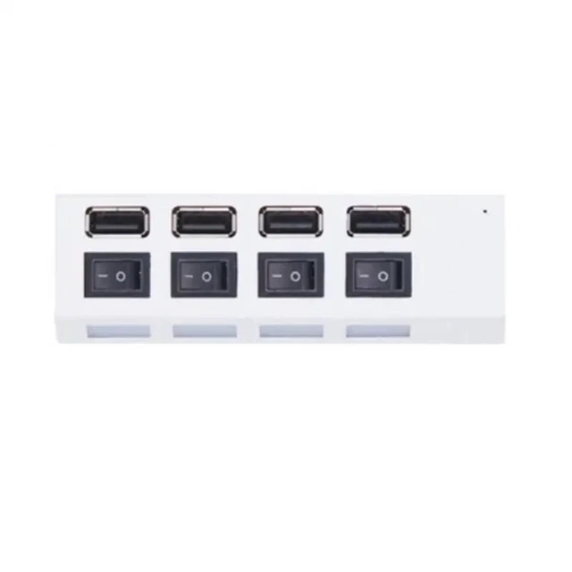 Alt view image 12 of 12 - RYRA High Speed 4/7 Ports USB HUB 2.0 Adapter Expander Multi USB Splitter Multiple Extender With Switch 30CM Cable For PC Laptop Color: white (black 7port)