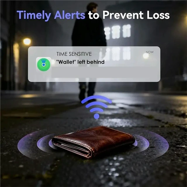 Alt view image 9 of 12 - Bluetooth Enabled Air-Tag-Wallet Tracker Card- Works With IOS Find My, Finder, For Items, For Luggage, Passports, Purses Lo