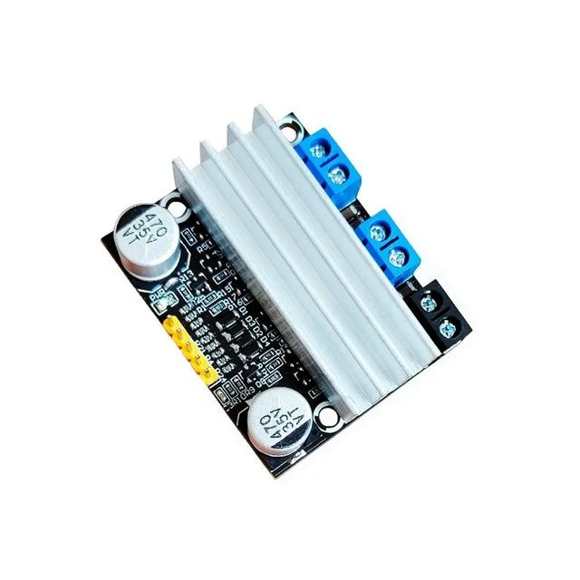 Alt view image 8 of 12 - 10A Dual H-bridge DC Motor Driver 3-18V Forward and Reverse Driver Module PWM Speed Dimming Controller Board Low Voltage