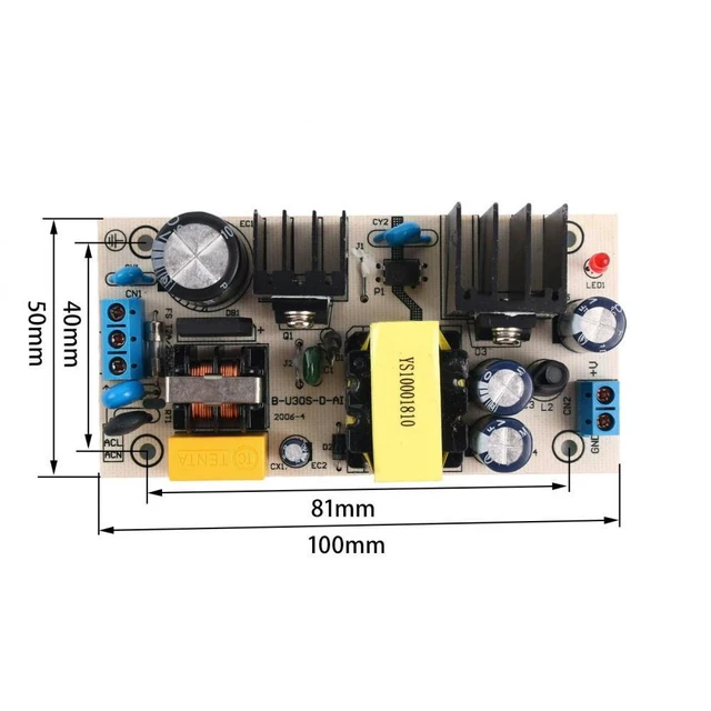 Alt view image 11 of 13 - Switching Power Supply Module 5V 3A AC-DC Converter AC85-265V to DC5V 3A 25W Industrial-grade Isolated Power Supply Bare Board