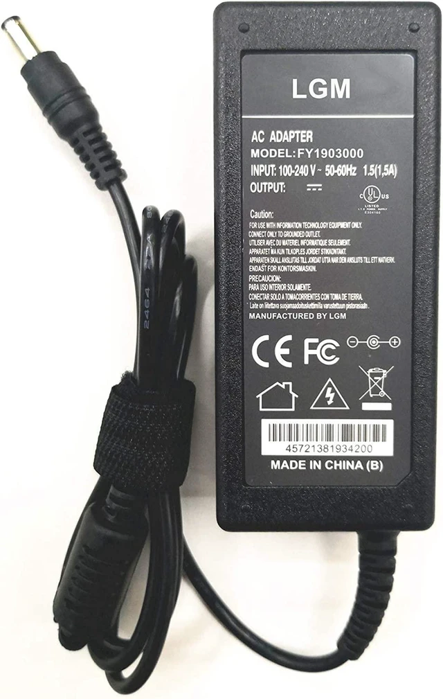 Alt view image 2 of 2 - 10Ft AC Adapter for HP Pavilion Sleekbook D8X43UA#ABA D8X43UA Laptop Charger Power Supply