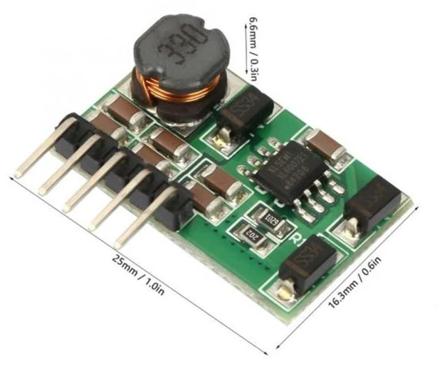 Alt view image 8 of 10 - 2pcs DD1718PA DC-DC Voltage Converter Module DC 3V-18V to ±5V/±6V/±9V/±12V/±15V/±24V Voltage Convert Board DC Step Up Boost Power Module (12V)