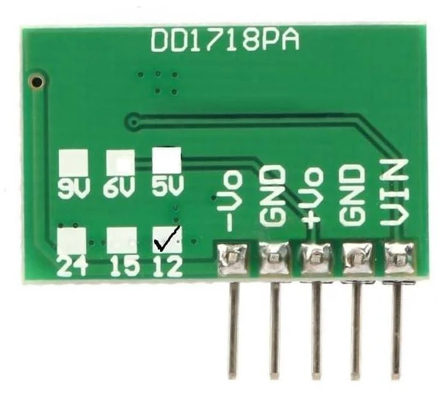 Alt view image 10 of 10 - 2pcs DD1718PA DC-DC Voltage Converter Module DC 3V-18V to ±5V/±6V/±9V/±12V/±15V/±24V Voltage Convert Board DC Step Up Boost Power Module (12V)