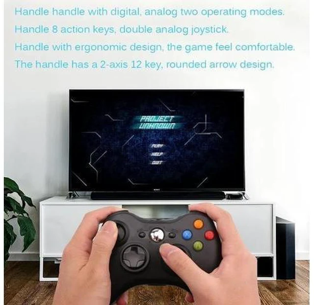 Alt view image 12 of 12 - USB Wired Controller Gamepad 360 precision 3D Joystick LED Indicator Double Vibration USB Computer Game Controller