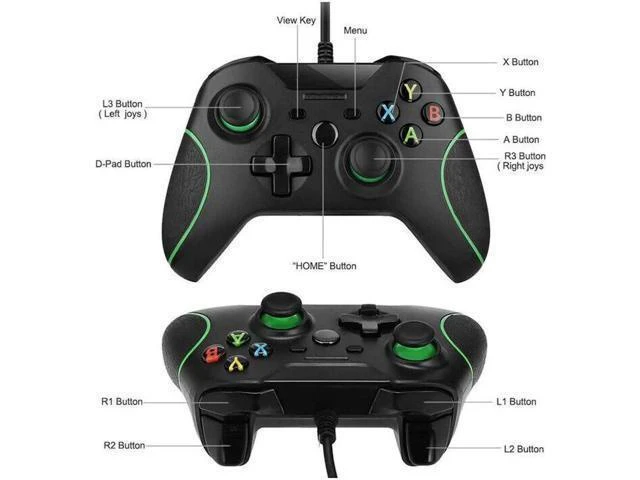 Alt view image 12 of 12 - For One Controller Gamepads USB Wired Game Controller Gamepads Flexible Operation Durable Suitable For Computer Laptop