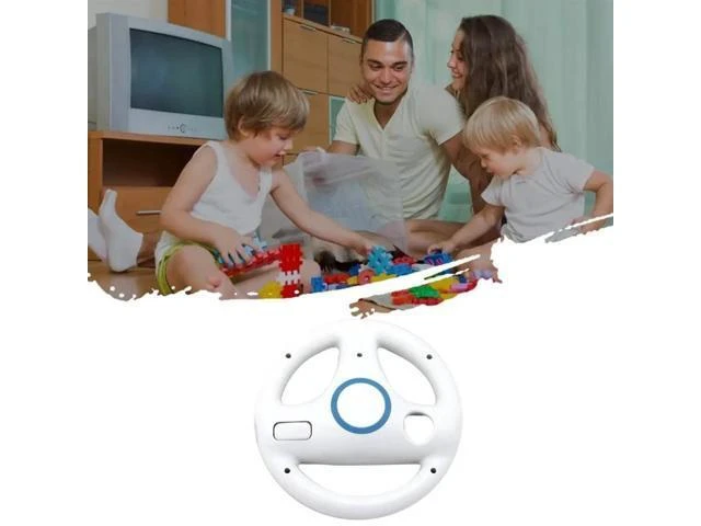 Alt view image 8 of 10 - Game Steering Wheel For Wii Controller Steering Manipulate Remote Controller Protector Case For Mario Steering Wheel