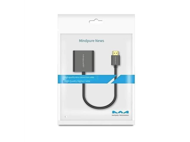 Alt view image 6 of 8 - Factory direct sales hdmi to vga converter with audio power supply high-definition adapter hdmi to vga