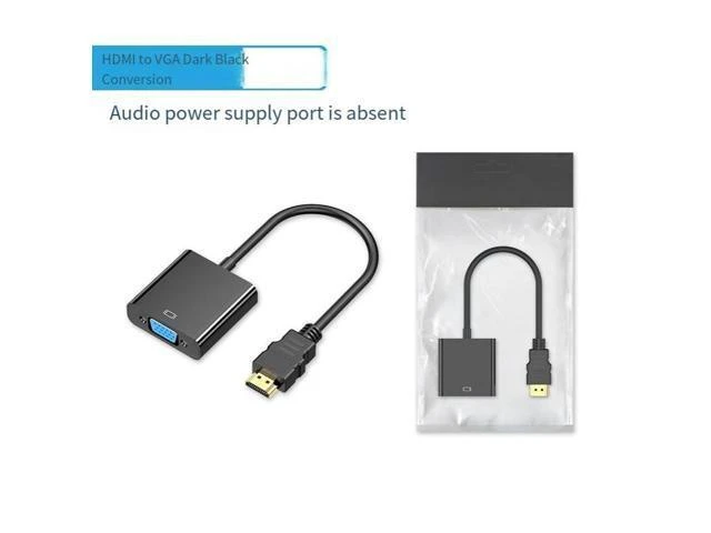 Alt view image 7 of 8 - Factory direct sales hdmi to vga converter with audio power supply high-definition adapter hdmi to vga