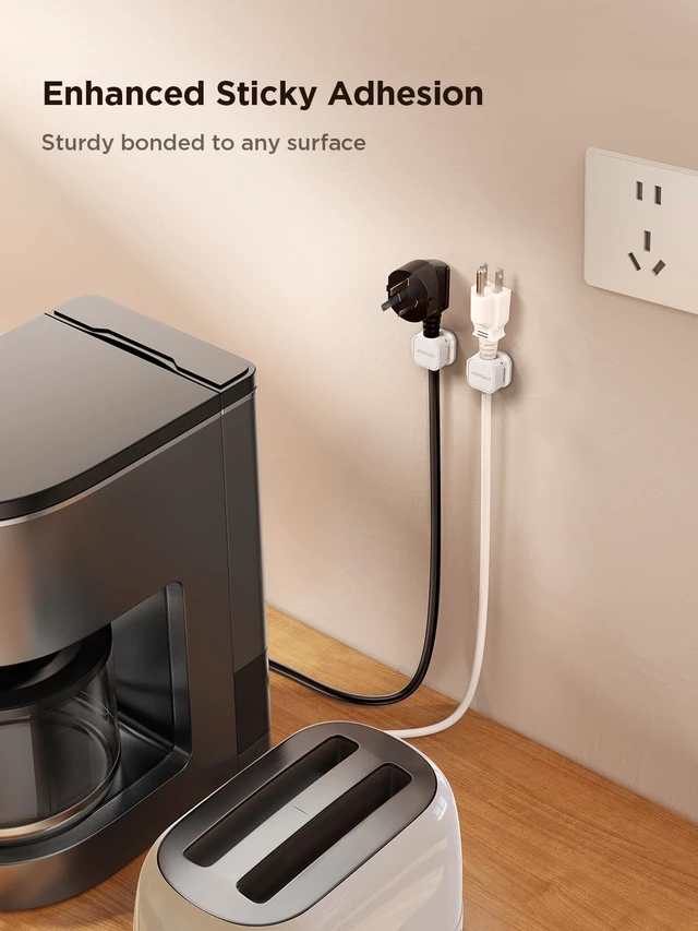 Alt view image 12 of 14 - 9 Pack Magnetic Cable Clips, Cord Organizer Adhesive Wire Holder