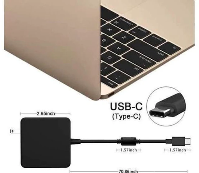 Alt view image 11 of 14 - 87W / 90W USB C Power Adapter, Type C Power Delivery PD Wall Charger 87W (Compatible 61W, 45W, 30W and 12W) for MacBook Pro Air 2018, HP, Dell, Lenovo and Any Laptops or Smart Phones with USB C