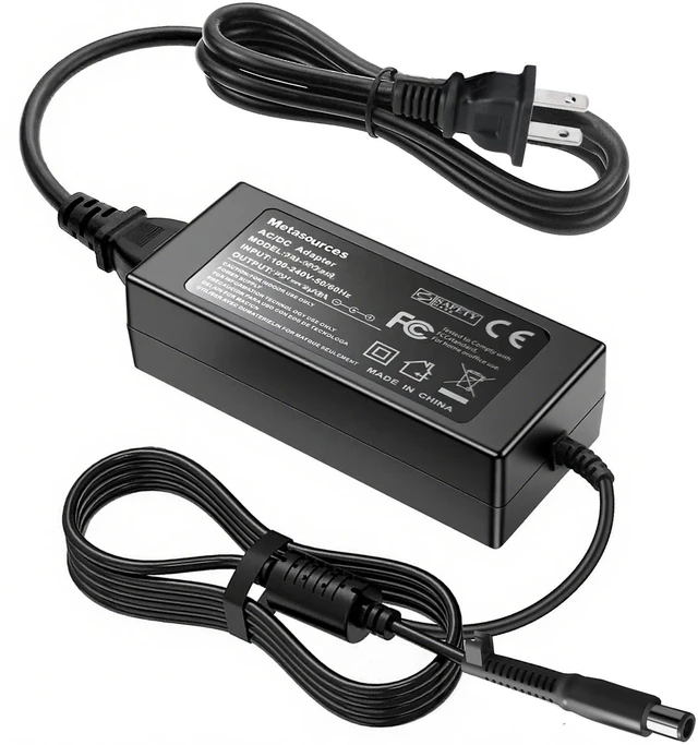 Alt view image 8 of 10 - Metasources 19V AC/DC Adapter Compatible with Sceptre C345B-QUT168 C345BQUT168 Monitor 34" Curved Ultrawide WQHD Quad HD 1500R 165Hz 19VDC 3.42A - 4.74A 65W - 90W Power Supply Charger