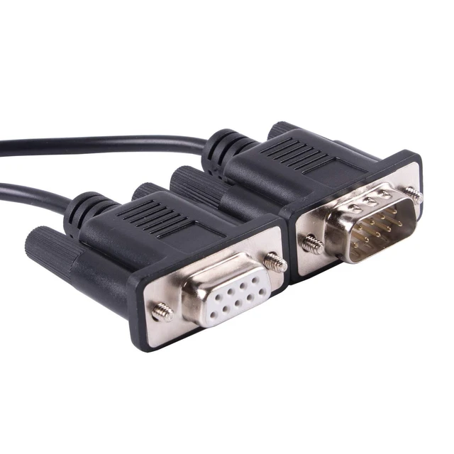 Alt view image 10 of 12 - DB9 Male to Female Cable for APC UPS 940 0024c SUA-1000ICH SUA-1500ICH Communication Cable Serial Kable