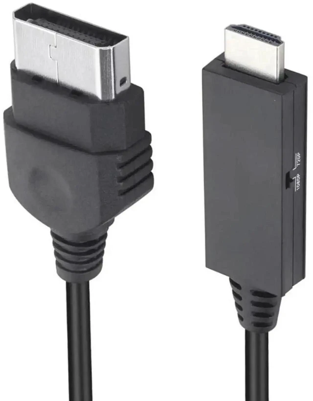 Alt view image 5 of 6 - XBOX to HDMI-compatible Converter Cord Wire 1080i 720p 480p AV Cable Adapter connect to HDTV for All Classic Console Models