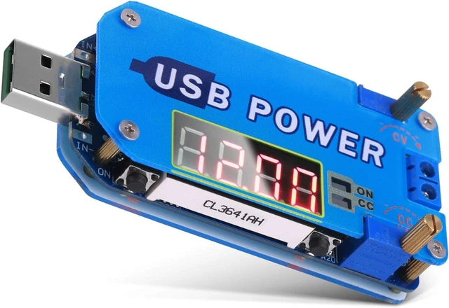 Alt view image 8 of 14 - PEMENOL 15W DC-DC Buck Boost Voltage Converter, 5V to 3.3V 9V 12V 24V 30V CVCC Step Up/Down Module Adjustable USB Power Supply Module with Shell