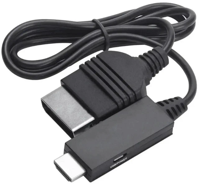 Alt view image 4 of 6 - XBOX to HDMI-compatible Converter Cord Wire 1080i 720p 480p AV Cable Adapter connect to HDTV for All Classic Console Models