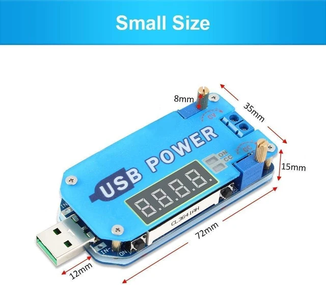 Alt view image 13 of 14 - PEMENOL 15W DC-DC Buck Boost Voltage Converter, 5V to 3.3V 9V 12V 24V 30V CVCC Step Up/Down Module Adjustable USB Power Supply Module with Shell