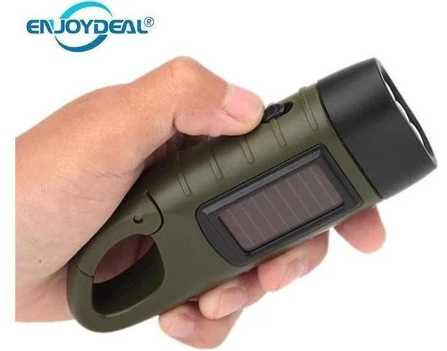 Alt view image 9 of 10 - Powered Flashlight Hand Crank Dynamo Rechargeable LED Light Lamp Charging Powerful Torch For Outdoor Camping