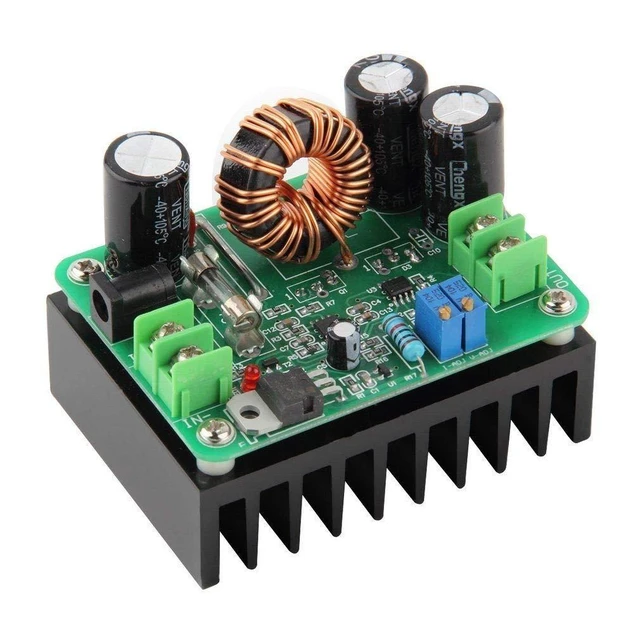 Alt view image 8 of 14 - 600W High Power DC to DC Boost Converter DC 12-60V to 12-80V Boost Module Board Step-up Transformer