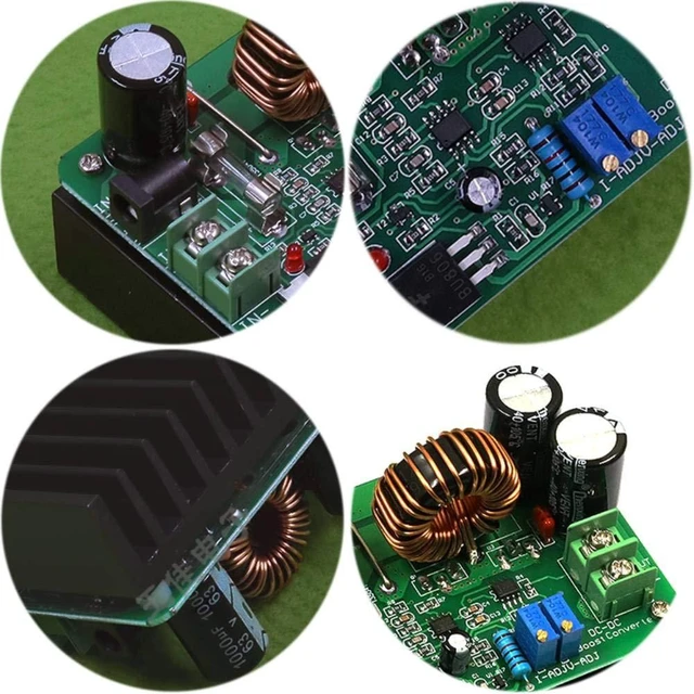 Alt view image 11 of 14 - 600W High Power DC to DC Boost Converter DC 12-60V to 12-80V Boost Module Board Step-up Transformer