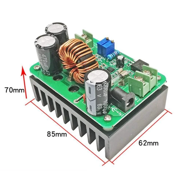 Alt view image 12 of 14 - 600W High Power DC to DC Boost Converter DC 12-60V to 12-80V Boost Module Board Step-up Transformer