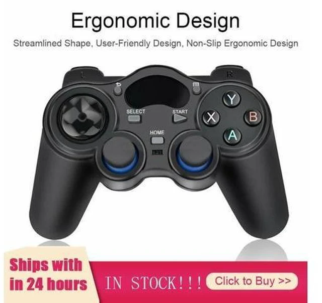 Alt view image 6 of 10 - 2.4G Wireless Controller Gaming Gamepad Joystick For Android Tablet Phone PC TV Joypad With Nano Receiver In Stock Hot