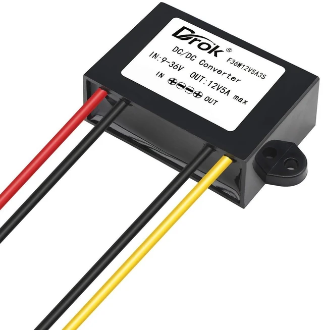 Alt view image 19 of 20 - DC-DC Stabilizer, 9V-36V to 12V Boost Buck Converter 5A 60W Waterproof Auto Step Up Down Voltage Regulator 12V Volt Transformer for Car Audio Solar Power System LCD Television LED Display Screen