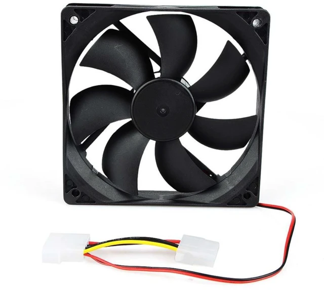 Alt view image 5 of 11 - Portable Computer 120x120mm Fan Cooler 12V 12CM 120MM PC CPU Cooling Cooler Fan for Video Card