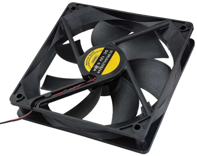 Alt view image 6 of 11 - Portable Computer 120x120mm Fan Cooler 12V 12CM 120MM PC CPU Cooling Cooler Fan for Video Card