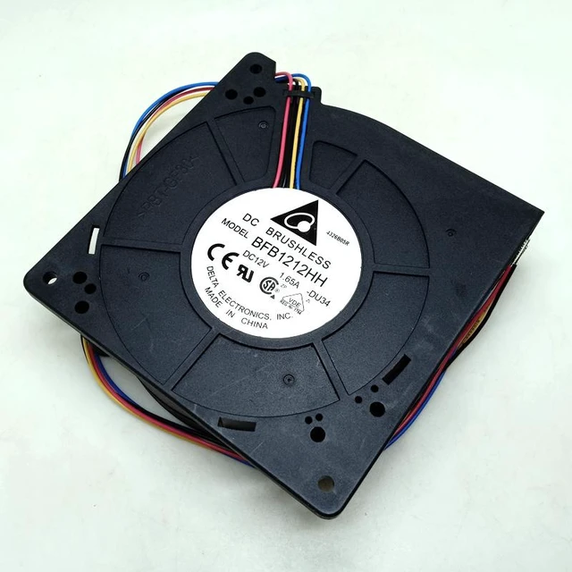 Alt view image 8 of 8 - DC Blower Turbine,BFB1212HH for Delta Electronics 12cm Cooler,Double Ball Bearing PWM 12032 12V Cooling Fan