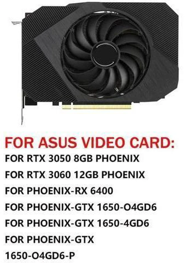 Alt view image 10 of 10 - Graphics Card Cooling Fans Suitable forASUS Phoenix GTX 1650 RTX 3050 3060 RX 6400 Series FDC10U12D9-C 95mm 12V 0.45A 6 Pin 4 Wires Desktop Video Card Cooler Fans GPU Fan