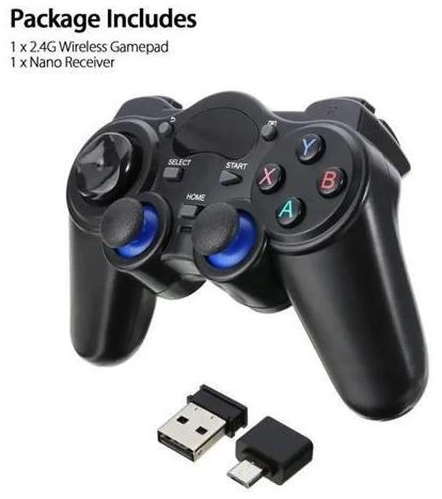 Alt view image 10 of 10 - 2.4G Wireless Controller Gaming Gamepad Joystick For Android Tablet Phone PC TV Joypad With Nano Receiver In Stock Hot