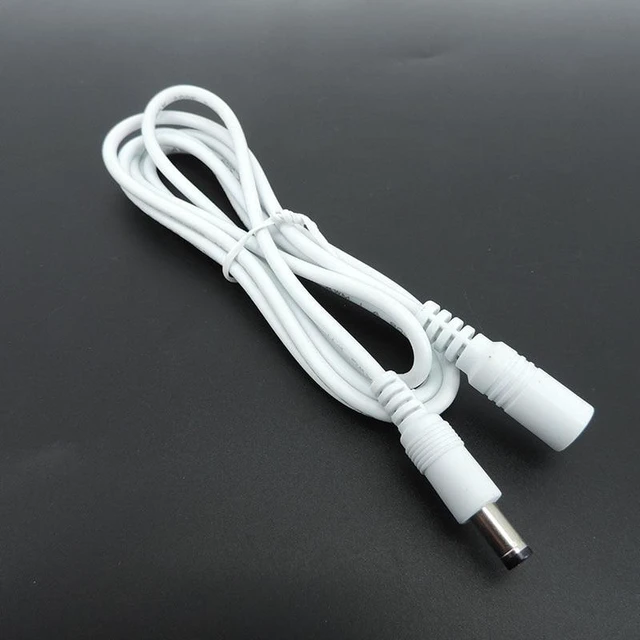 Alt view image 9 of 12 - 1/1.5/5m white black DC Power supply Male to female connector Cable Extension Cord Adapter Plug 20 22awg 5.5x2.1mm for strip L(White 22awg)
(3M)