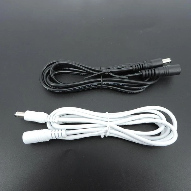 Alt view image 11 of 12 - 1/1.5/5m white black DC Power supply Male to female connector Cable Extension Cord Adapter Plug 20 22awg 5.5x2.1mm for strip L(White 22awg)
(3M)