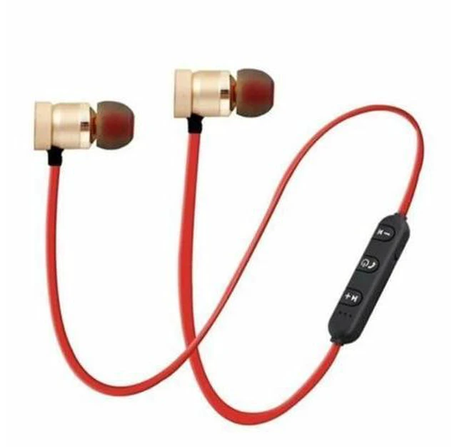 Alt view image 6 of 10 - Earbuds Metal Earphones With Mic Magnetic Bluetooth Earphone Sports Neckband Wireless Gaming Headset For IPhone