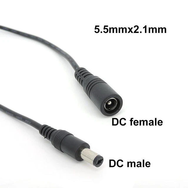 Alt view image 12 of 12 - 1/1.5/5m white black DC Power supply Male to female connector Cable Extension Cord Adapter Plug 20 22awg 5.5x2.1mm for strip L(White 22awg)
(3M)
