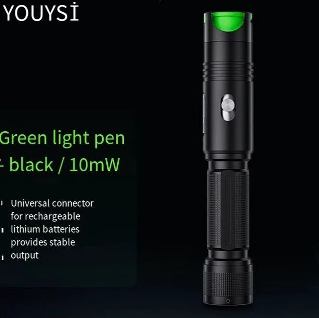 Alt view image 9 of 14 - Fiber optic green light pen Fiber optic vision fault locator 10mw portable ype -C charging with FC male -LC female adapter