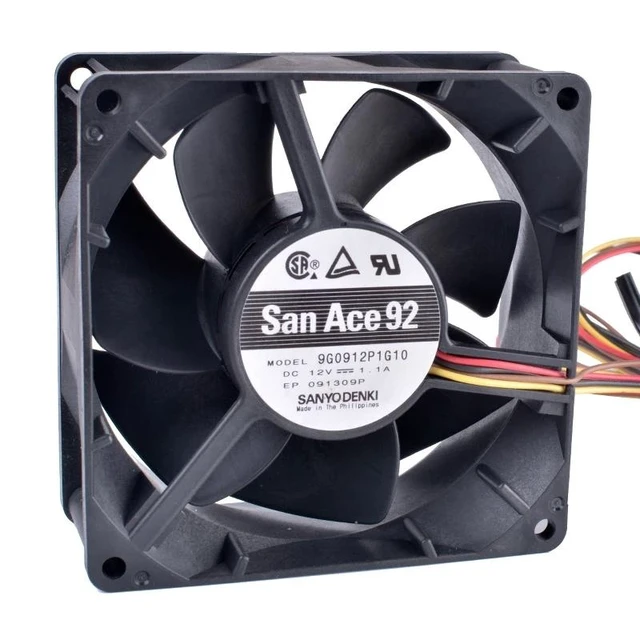 Alt view image 9 of 11 - 9G0912P1G10 9cm 9238 9038 90mm fan 12V 1.1A 4-wire 4pin PWM double ball bearing large air volume cooling fan