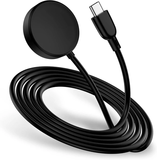 Alt view image 8 of 14 - USB C Samsung Watch Charger Fast Charging for Samsung Galaxy Watch 7/6 Classic/6/5 Pro/5/4/4 Classic/3/Active 2/Active 1, Magnetic Wireless Galaxy Charger Pad with 3FT Type C Cable Cord