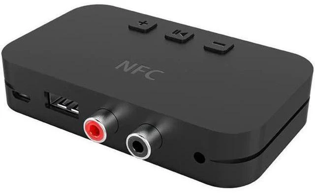 Alt view image 10 of 10 - 5.0 RCA Audio Receiver APTX LL 3.5mm 3.5 AUX Jack Music Wireless Adapter With Mic NFC For Car TV Speakers